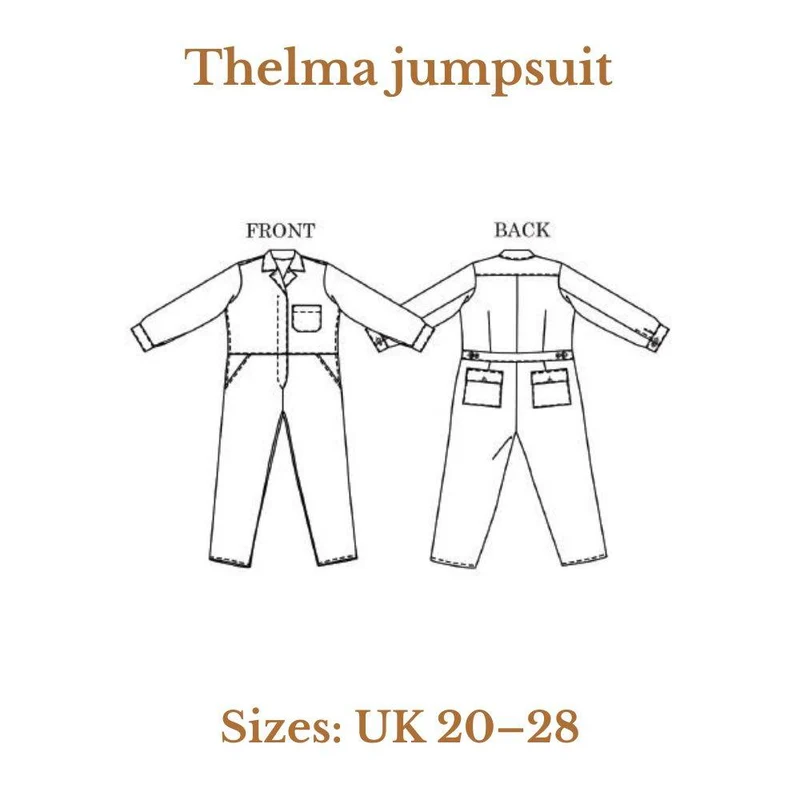 PATRON DE COUTURE PDF | Combinaison Thelma | Merchant & Mills | UK 20–28