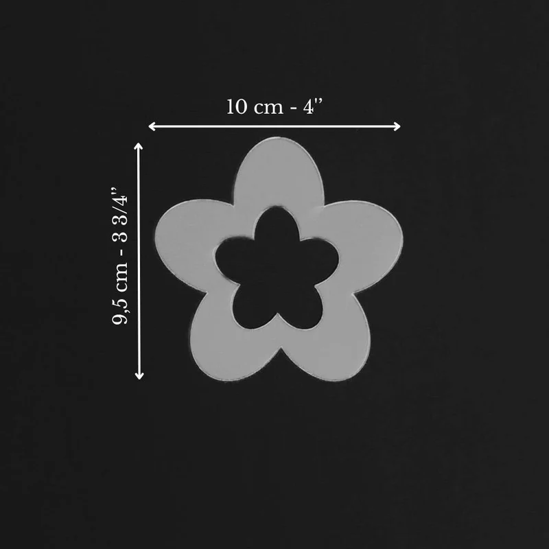 Ensemble de gabarits de fleurs | 8 po, 6 po, 4 po et 2 po