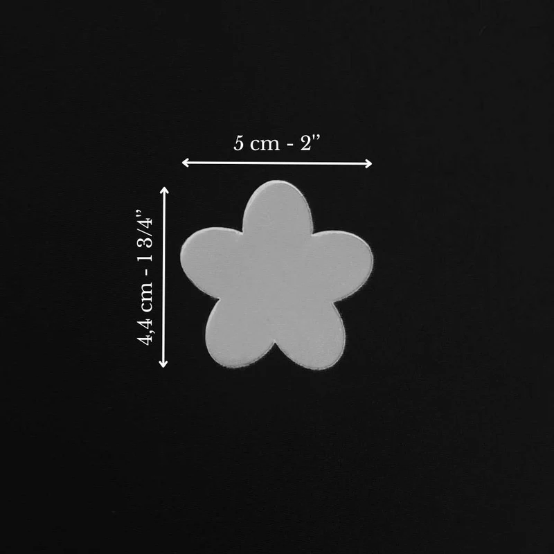 Ensemble de gabarits de fleurs | 8 po, 6 po, 4 po et 2 po