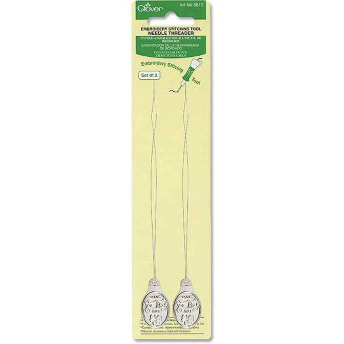 CLOVER | Enfile-aiguilles pour outil de broderie | Ensemble de 2