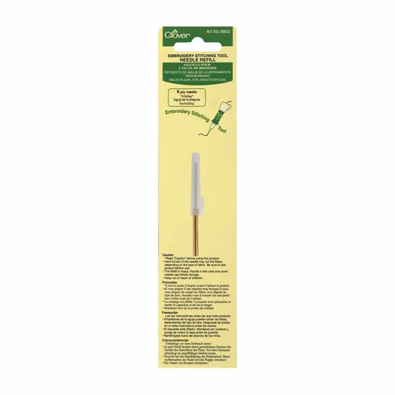 CLOVER | Aiguille de rechange pour outil de broderie | Aiguille 6 brins