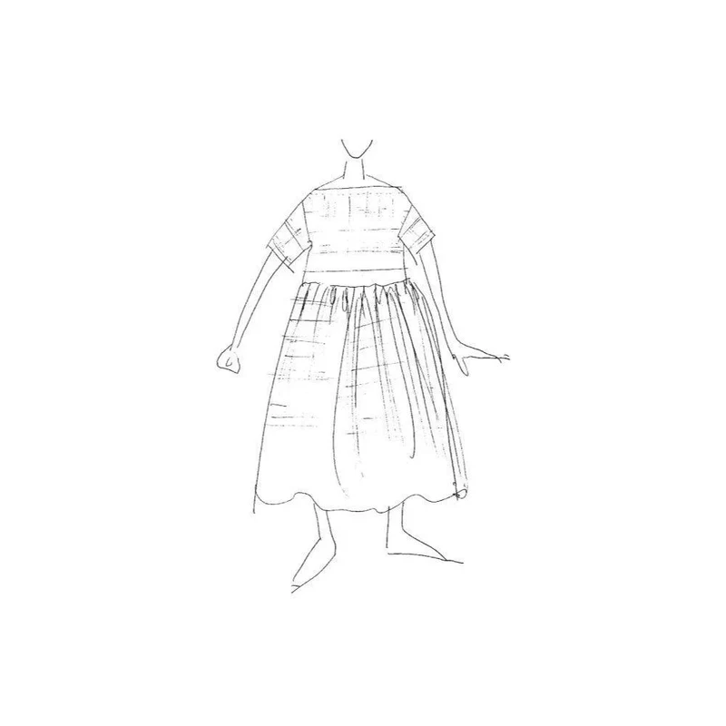 PATRON DE COUTURE PDF | Extension Factory Dress à encolure bateau | Merchant & Mills | UK 8–28