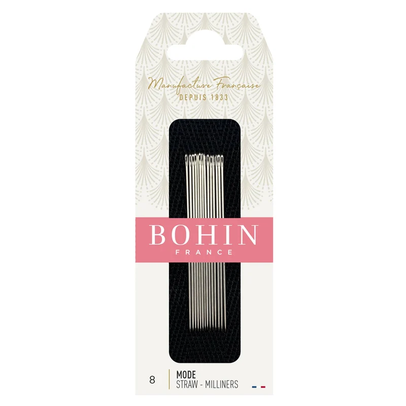 BOHIN | Aiguilles à bâtir | Taille 8 | Paquet de 15