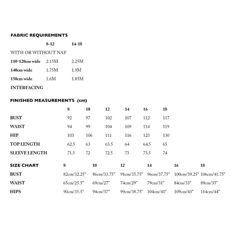 PATRON DE COUTURE PDF | Haut 64 | Merchant & Mills | UK 8–18