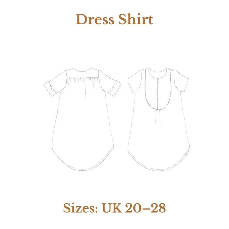 PATRON DE COUTURE PDF | Chemise Dress Shirt | Merchant & Mills | UK 20–28