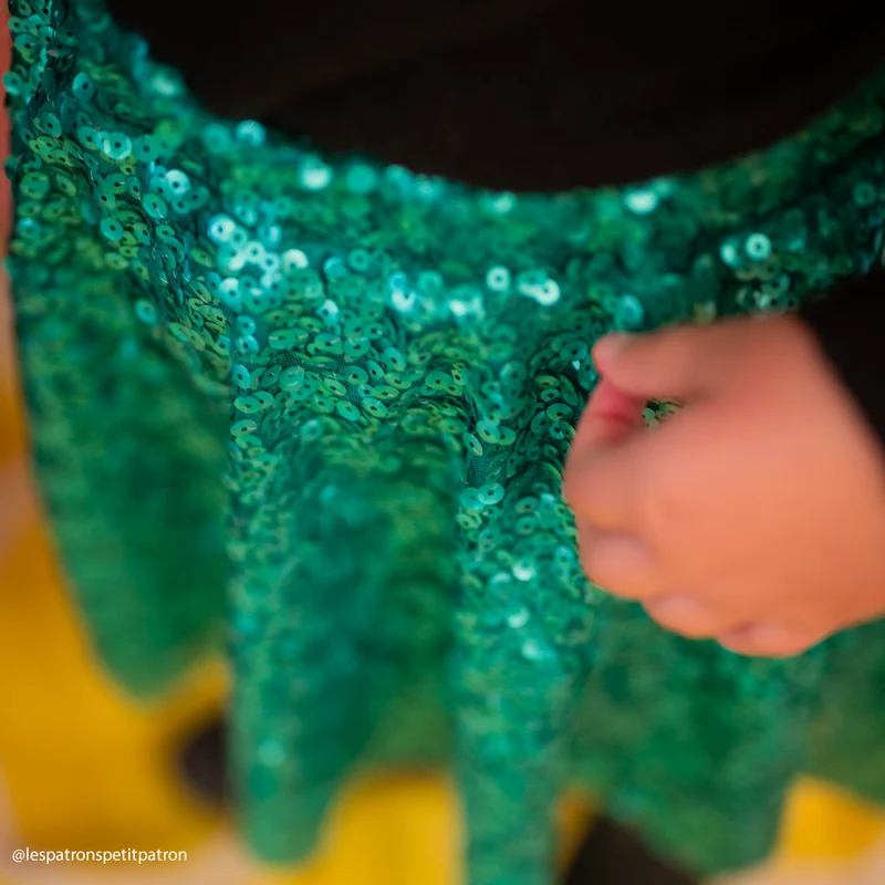 Tissu Tulle Brodé, Paillettes - Carla