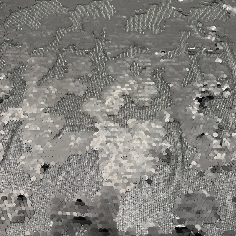 Tissu Tulle Brodé, Paillettes - Brio
