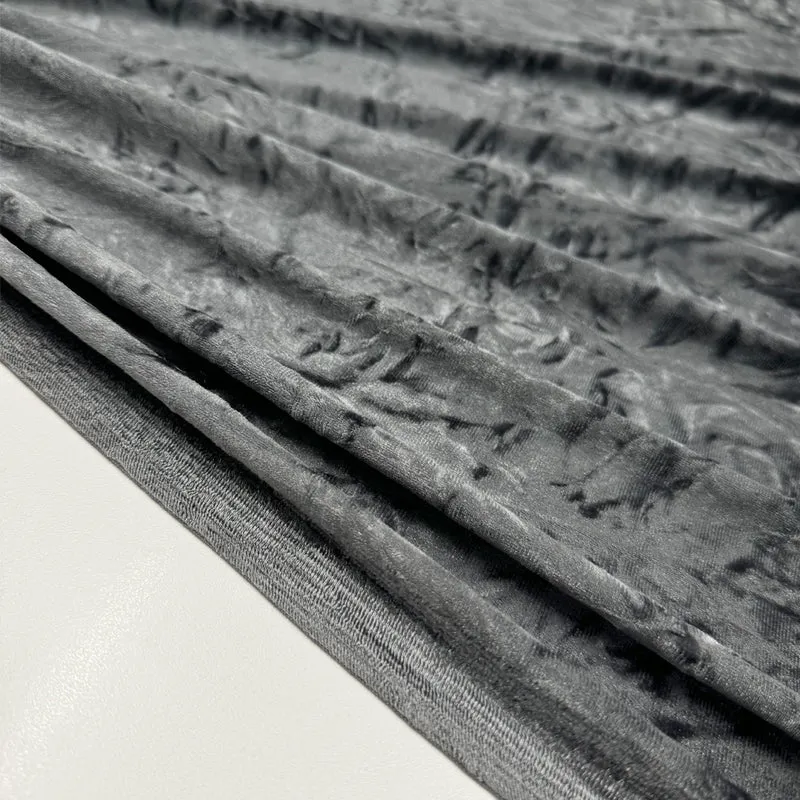 Tissu Velours Stretch - Frappé, Ombrapura