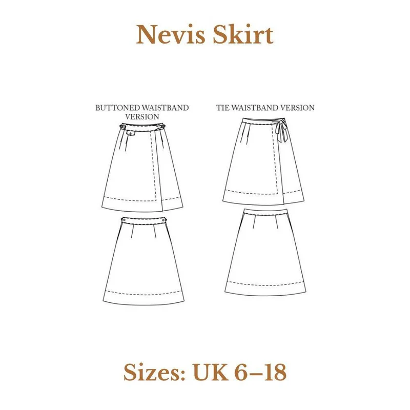 PATRON DE COUTURE PDF | Jupe Nevis | Merchant & Mills | UK 6–18
