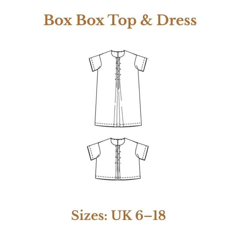 PATRON DE COUTURE PDF | Haut & robe Box Box | Merchant & Mills | UK 6–18