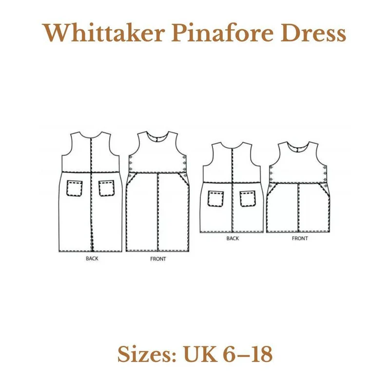 PATRON DE COUTURE PDF | Robe chasuble Whittaker | Merchant & Mills | UK 6–18