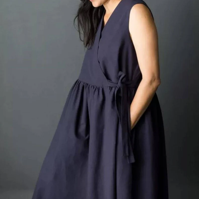 PATRON DE COUTURE PDF | Robe portefeuille Etta | Merchant & Mills | UK 6–18