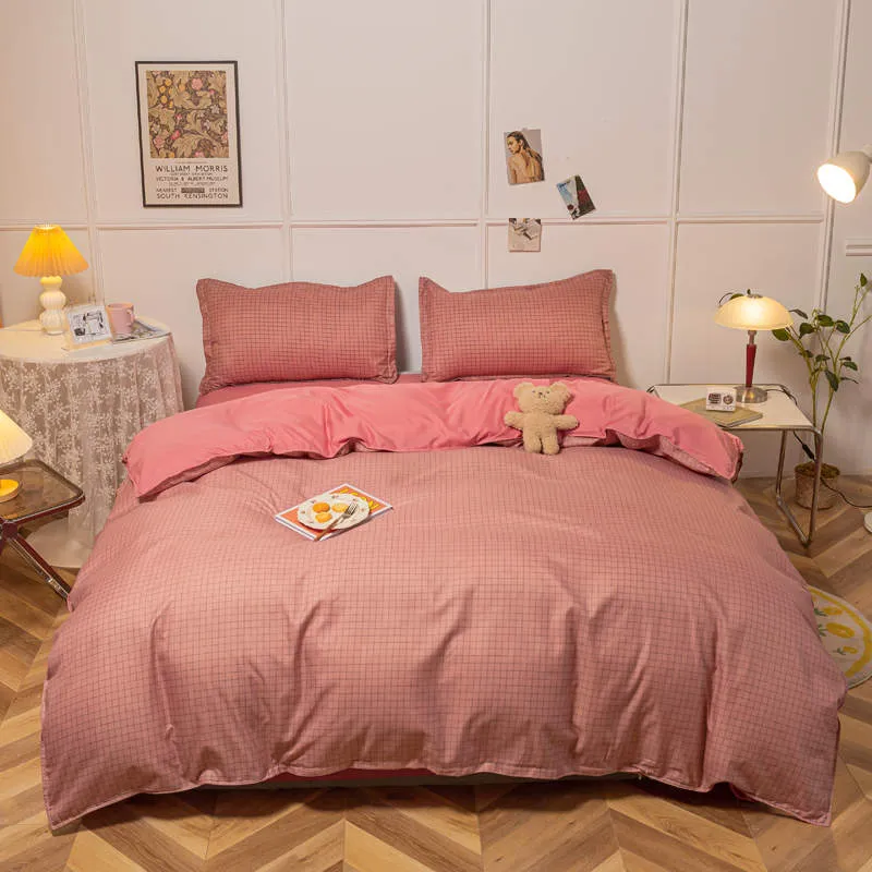 Housse de Couette et Deux Taies Terracotta 240cm