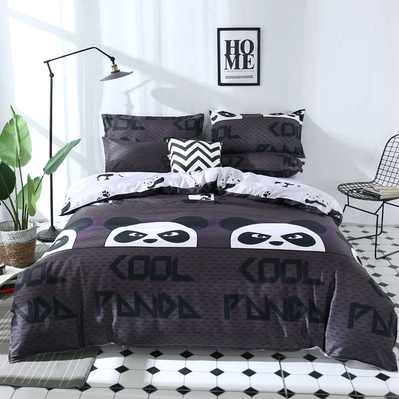 Housse de Couette et Deux Taies Cool Panda 240cm