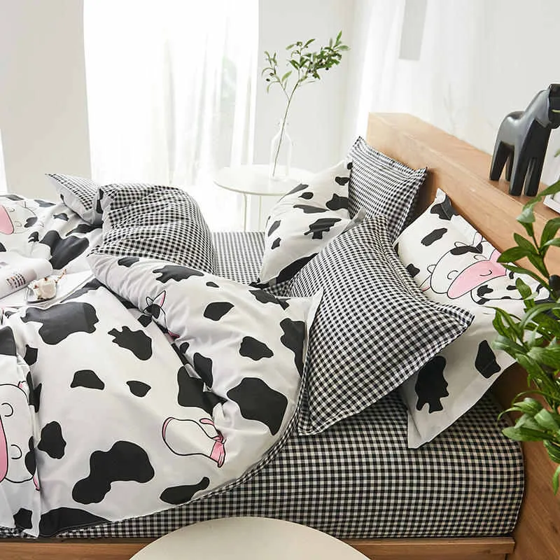 Housse de Couette Vache et Deux Taies Enfant 240cm