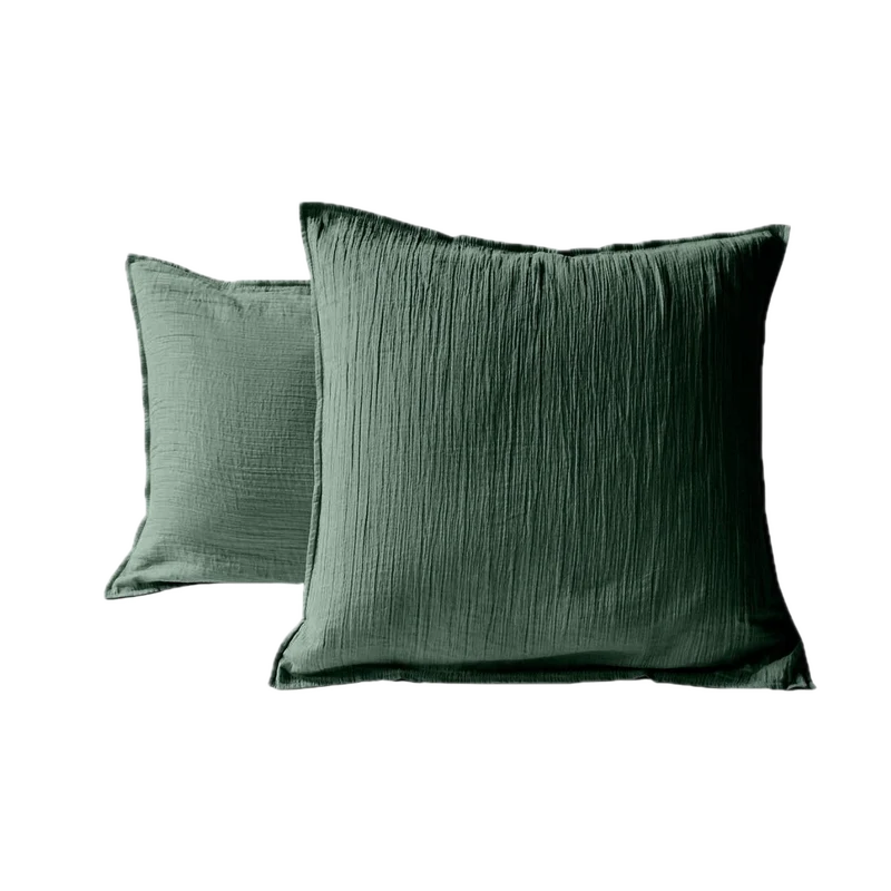 Taie d'oreiller unie - Gaze de Coton