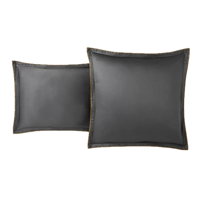 Taie d'oreiller unie Opium - Satin de coton 120 fils/cm²