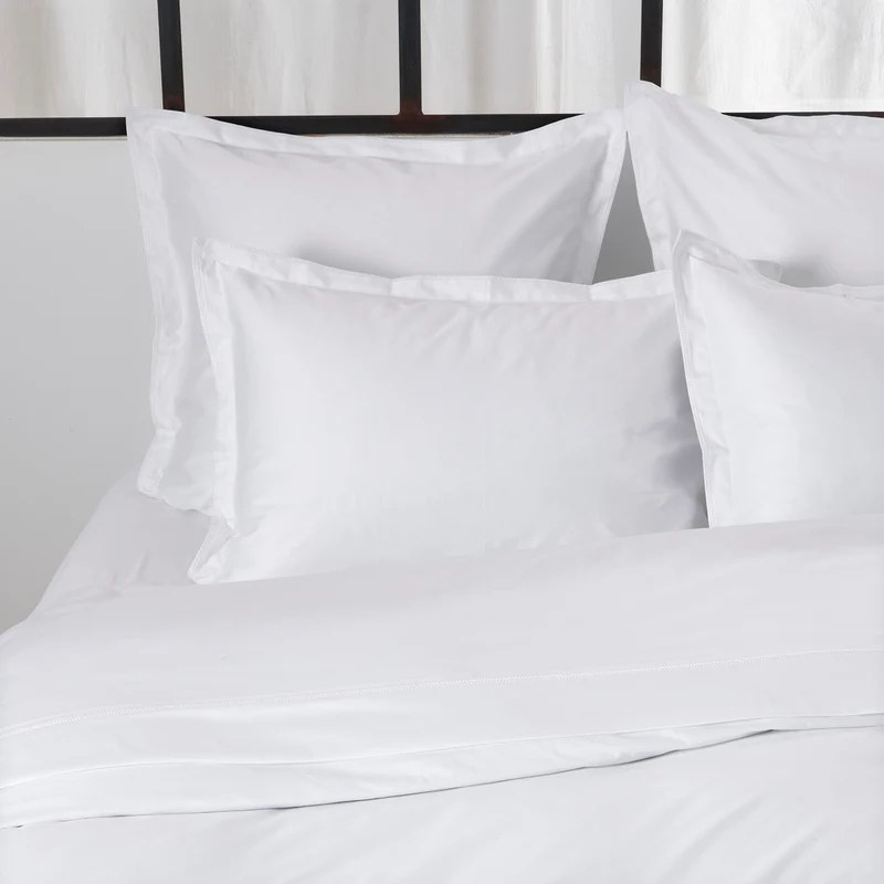 Taie d'oreiller unie Opium - Satin de coton 120 fils/cm²