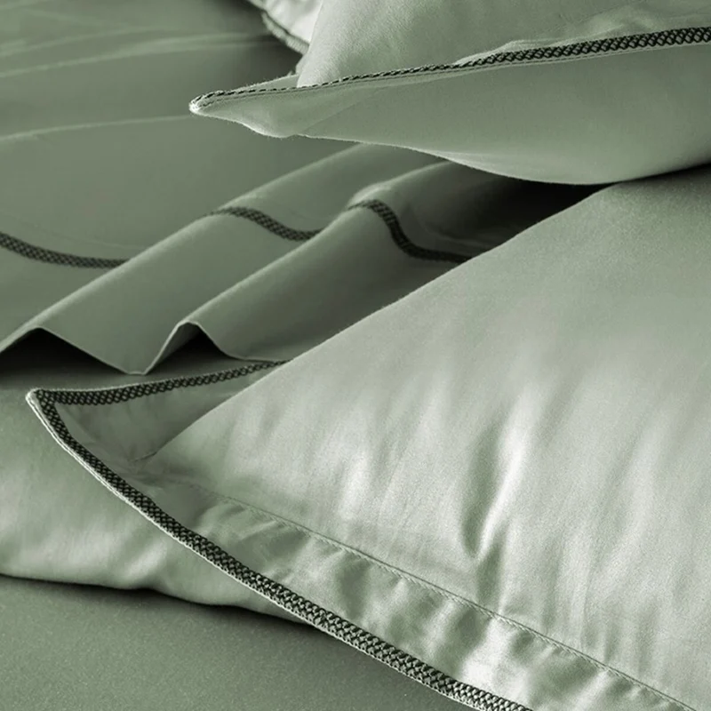 Taie d'oreiller unie Opium - Satin de coton 120 fils/cm²