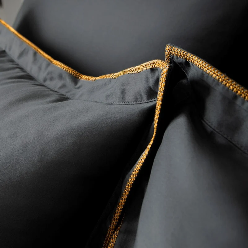 Taie d'oreiller unie Opium - Satin de coton 120 fils/cm²
