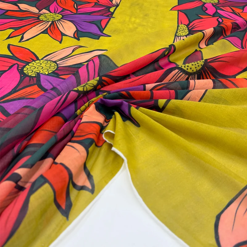 Tissu Voile, Coton -Tramonto