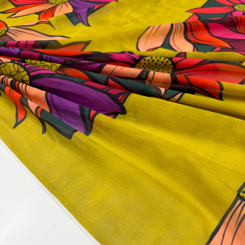 Tissu Voile, Coton -Tramonto