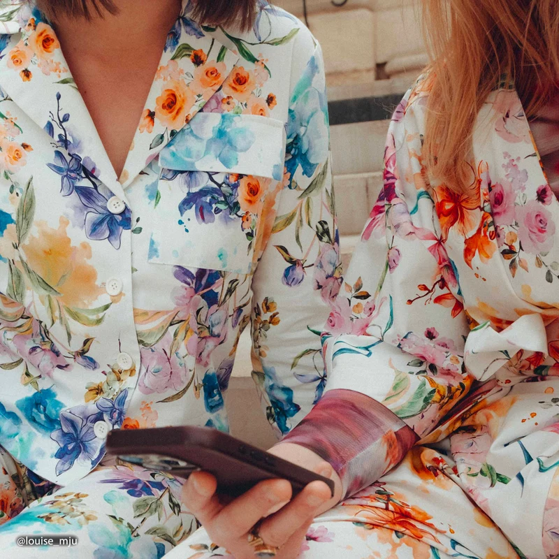 Tissu Satin, Coton Viscose Stretch - Orchidea