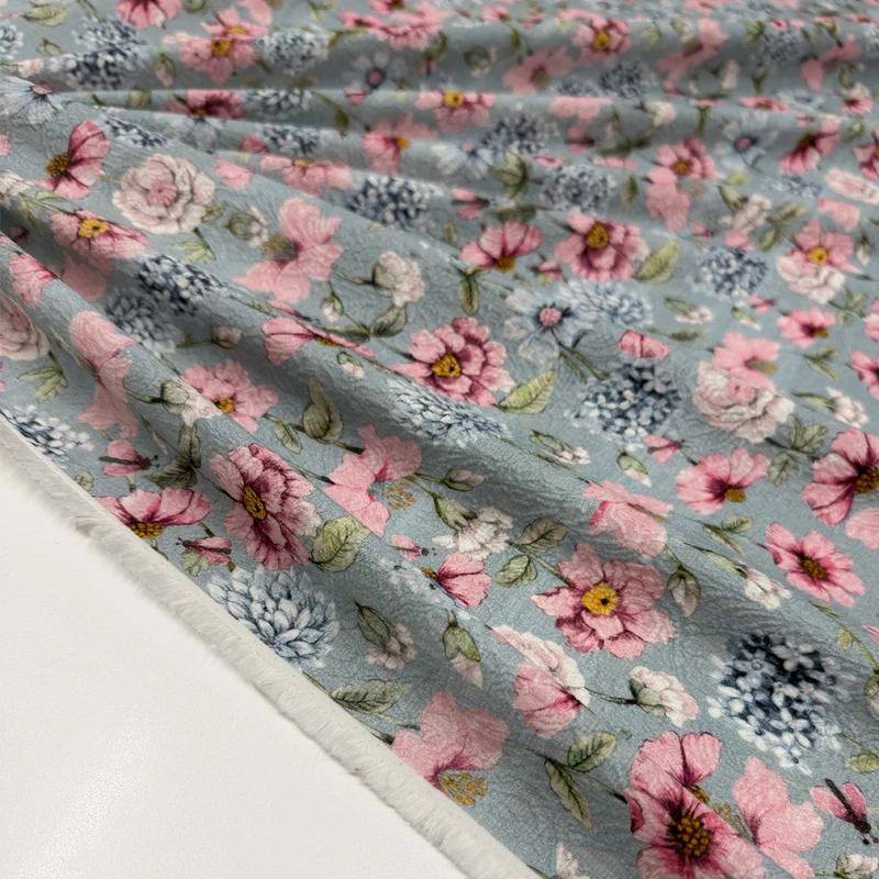 Tissu Jacquard Gaufré, Coton - Ortensia