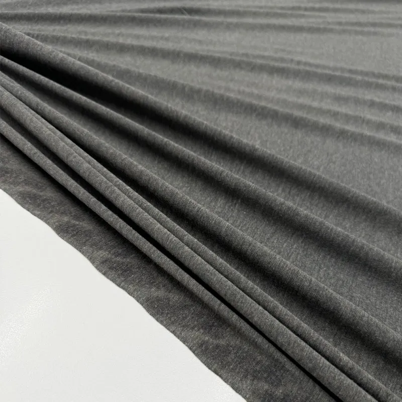 Tissu Maille Jersey, Coton - Gris Chiné, Alto