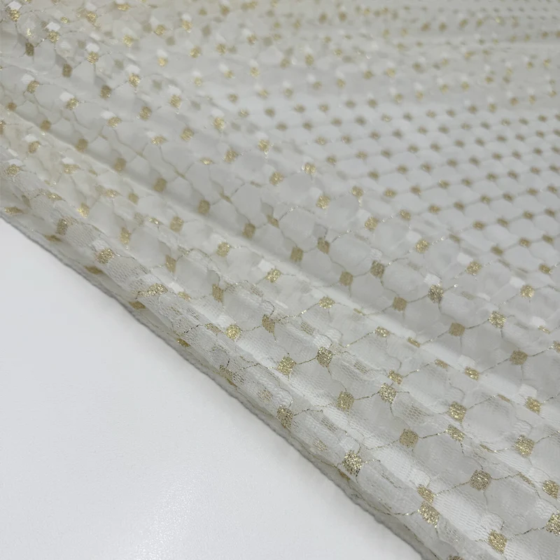 Tissu Dentelle Tulle - Métallisé, Brillantezza