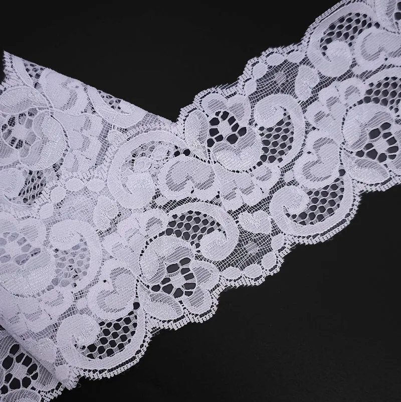 Galon de dentelle florale | Lavande pâle | 70 mm - 2 3/4''