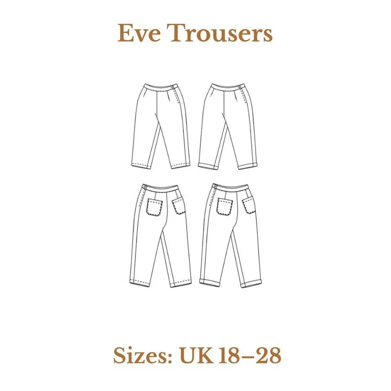 PATRON DE COUTURE PDF | Pantalon Eve | Merchant & Mills | UK 18–28