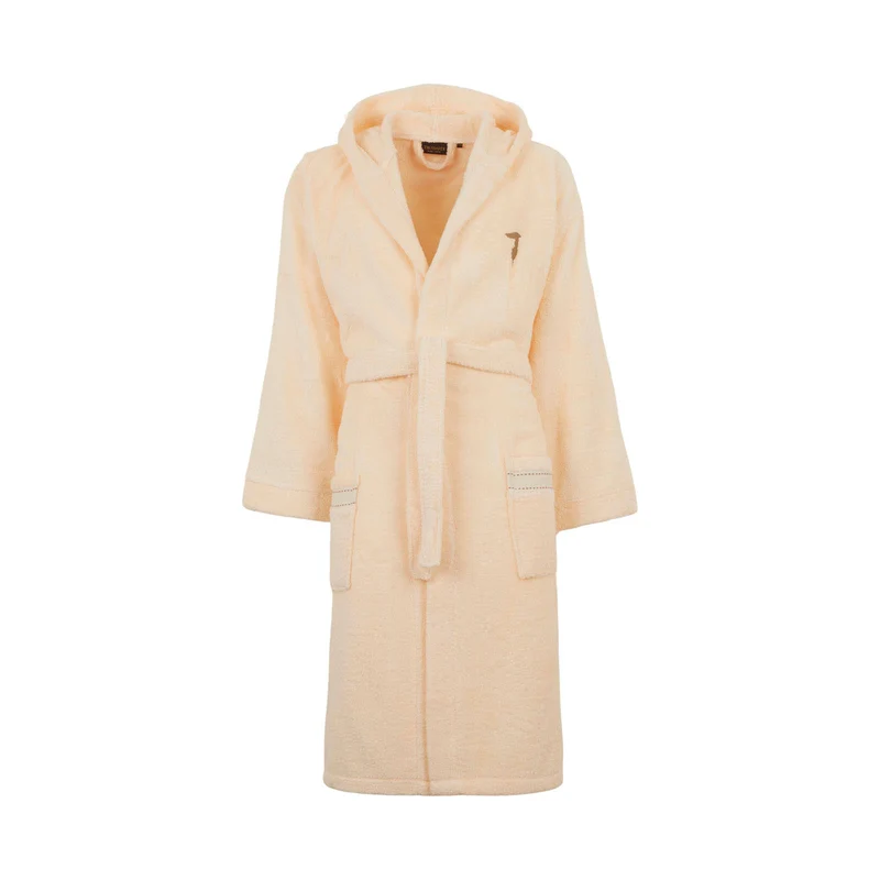 Accappatoio con Cappuccio ribbon in Cotone 380 gr/mq
