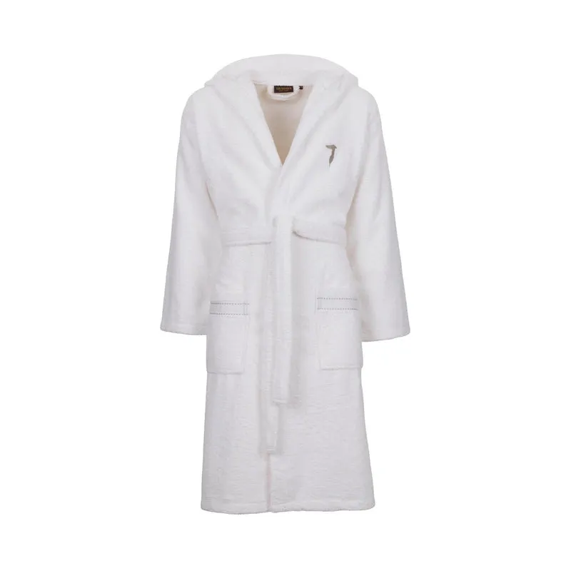Accappatoio con Cappuccio ribbon in Cotone 380 gr/mq