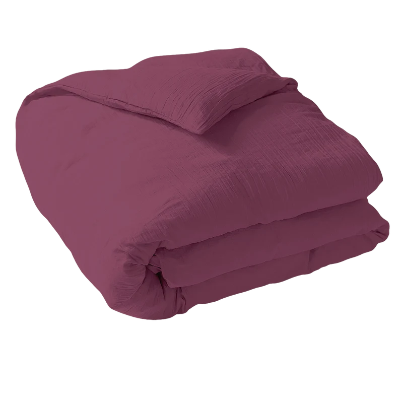 Housse de couette unie - Gaze de Coton
