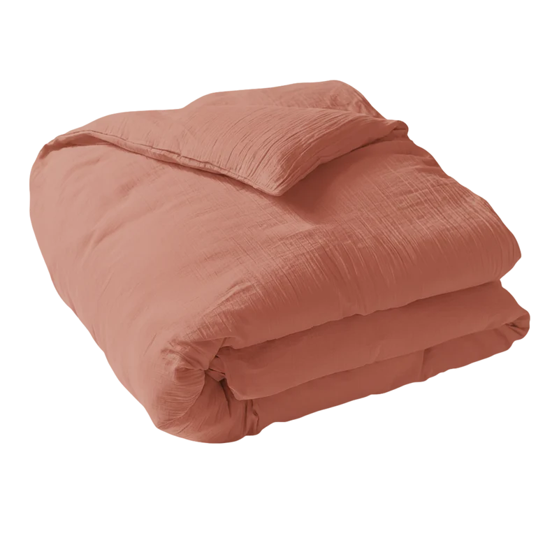 Housse de couette unie - Gaze de Coton