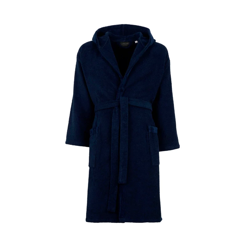 Accappatoio con Cappuccio in Spugna New Fyber Carrara Fyber Tinta Unita