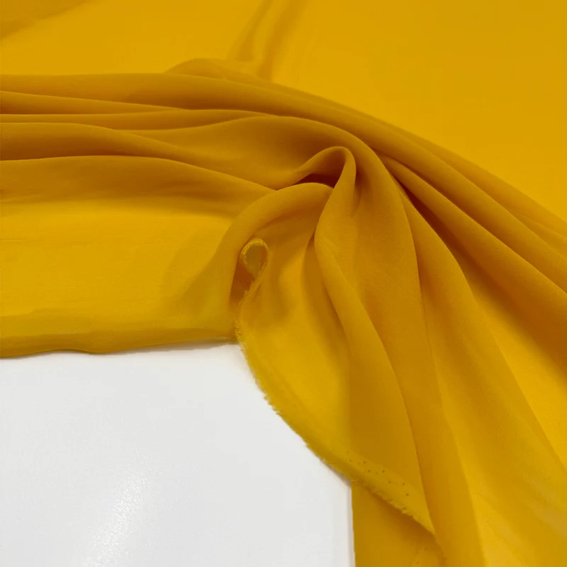 Tissu Crêpe Georgette, Soie - Rubino