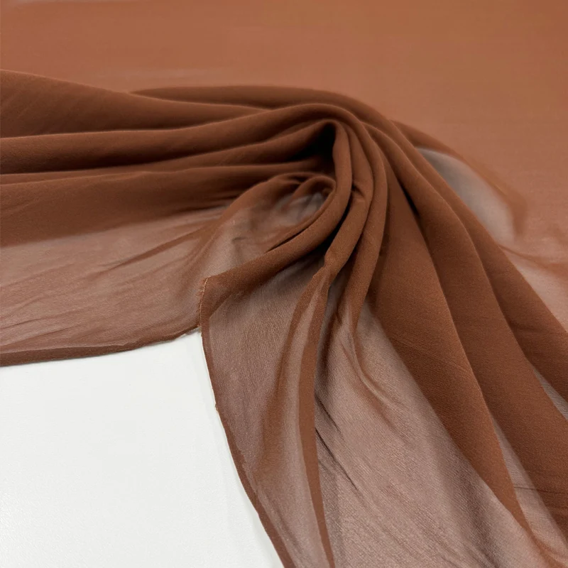 Tissu Crêpe Georgette, Soie - Rubino