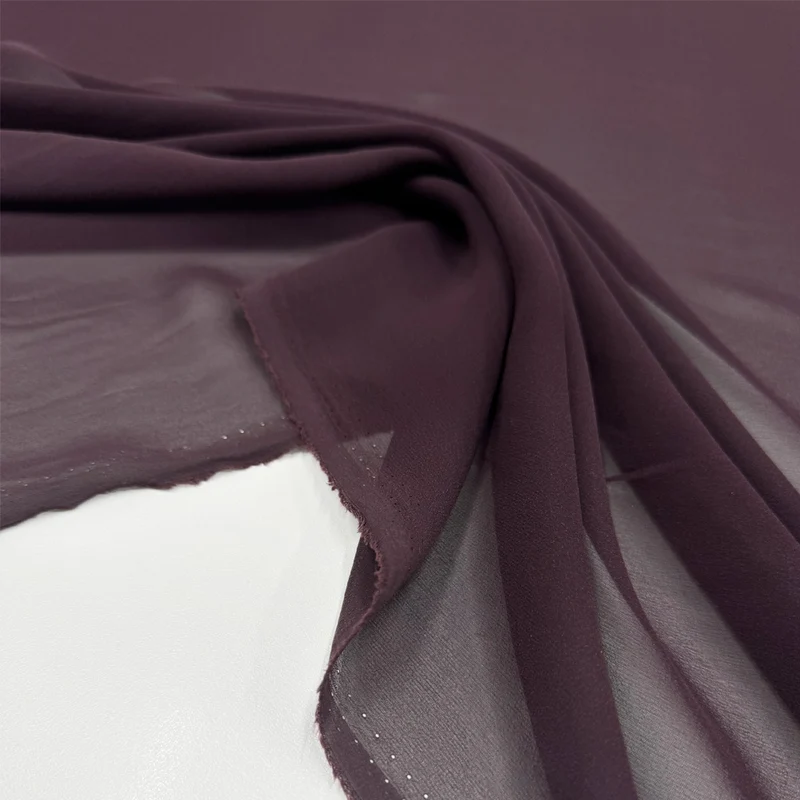 Tissu Crêpe Georgette, Soie - Rubino