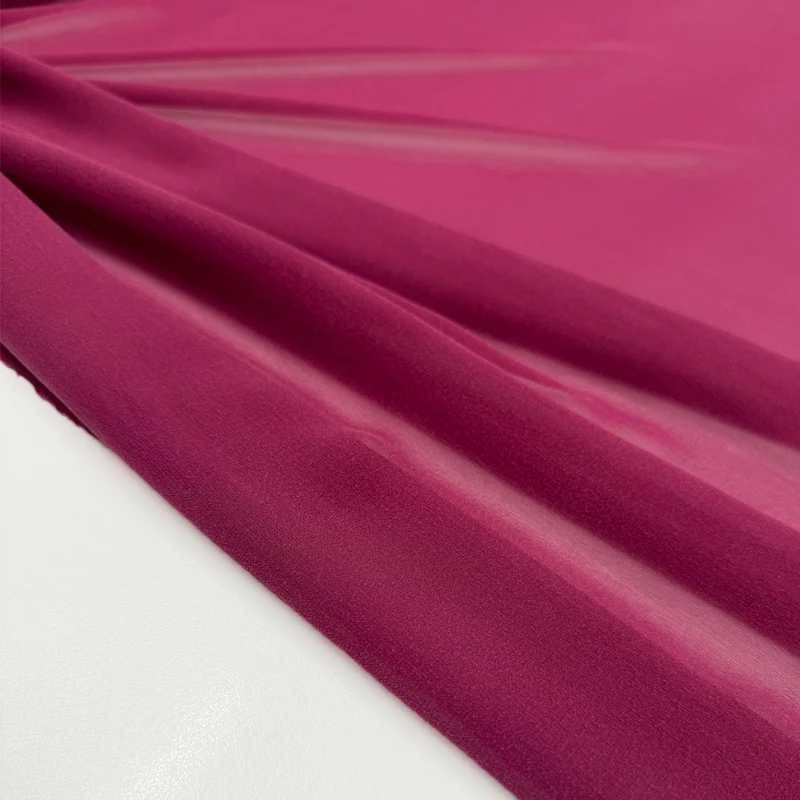 Tissu Crêpe Georgette, Soie - Rubino