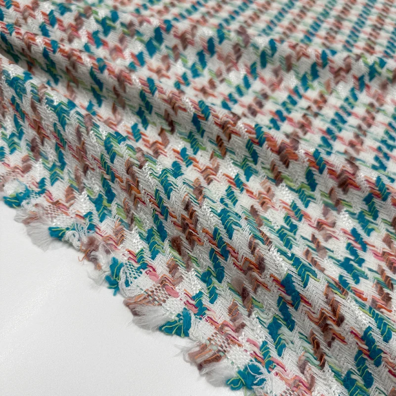 Tissu Tweed, Coton Viscose - Fantasia