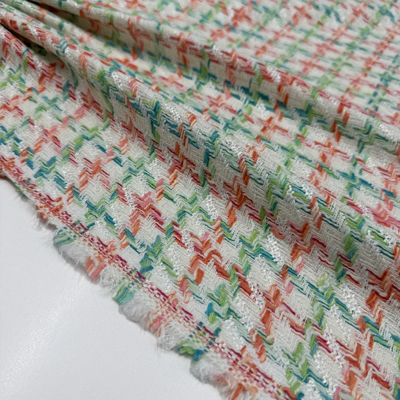 Tissu Tweed, Coton Viscose - Fantasia
