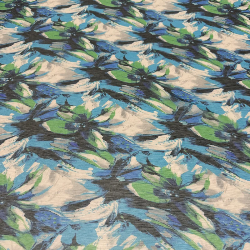 Tissu Mousseline Crinkle, Soie - Fiorentina