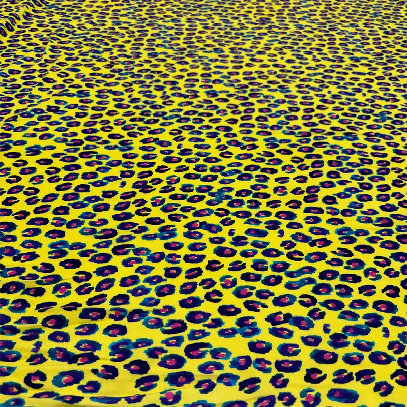 Tissu Maille Jersey Viscose - Leoparda