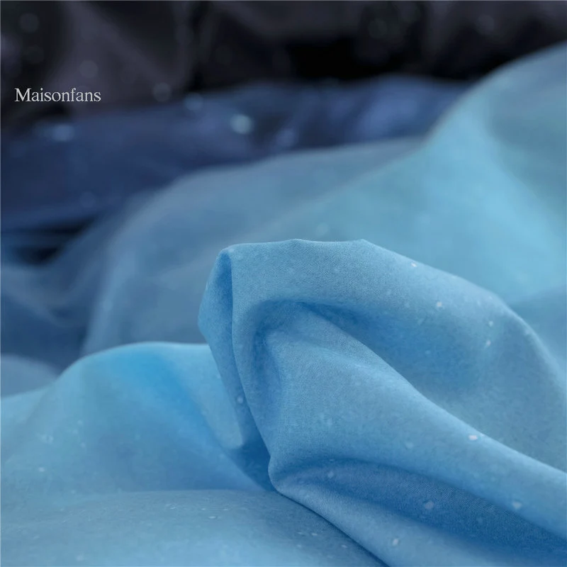 Housse de Couette et Deux Taies Galaxie Bleu 240cm