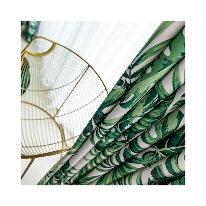 Rideau à œillets Occultant Jungle 140x240 cm Vert