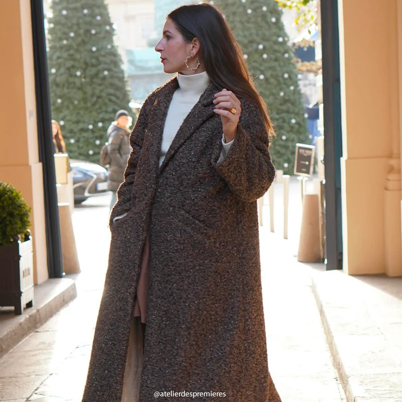 Tissu Manteau, Bouclette - Métallisé, Bagliori