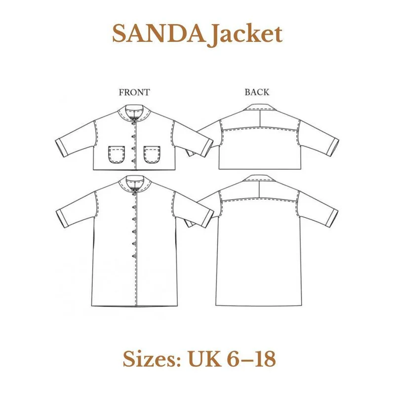PATRON DE COUTURE PDF | Veste SANDA | Merchant & Mills | UK 6–18