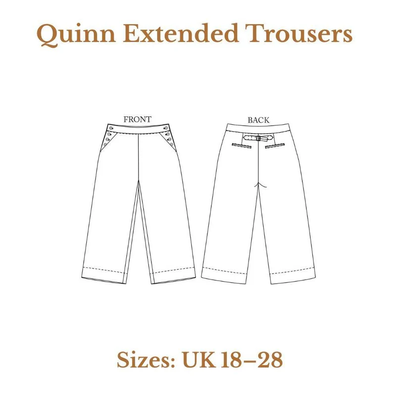 PATRON DE COUTURE PDF | Quinn – Pantalon | Merchant & Mills | UK 18–28